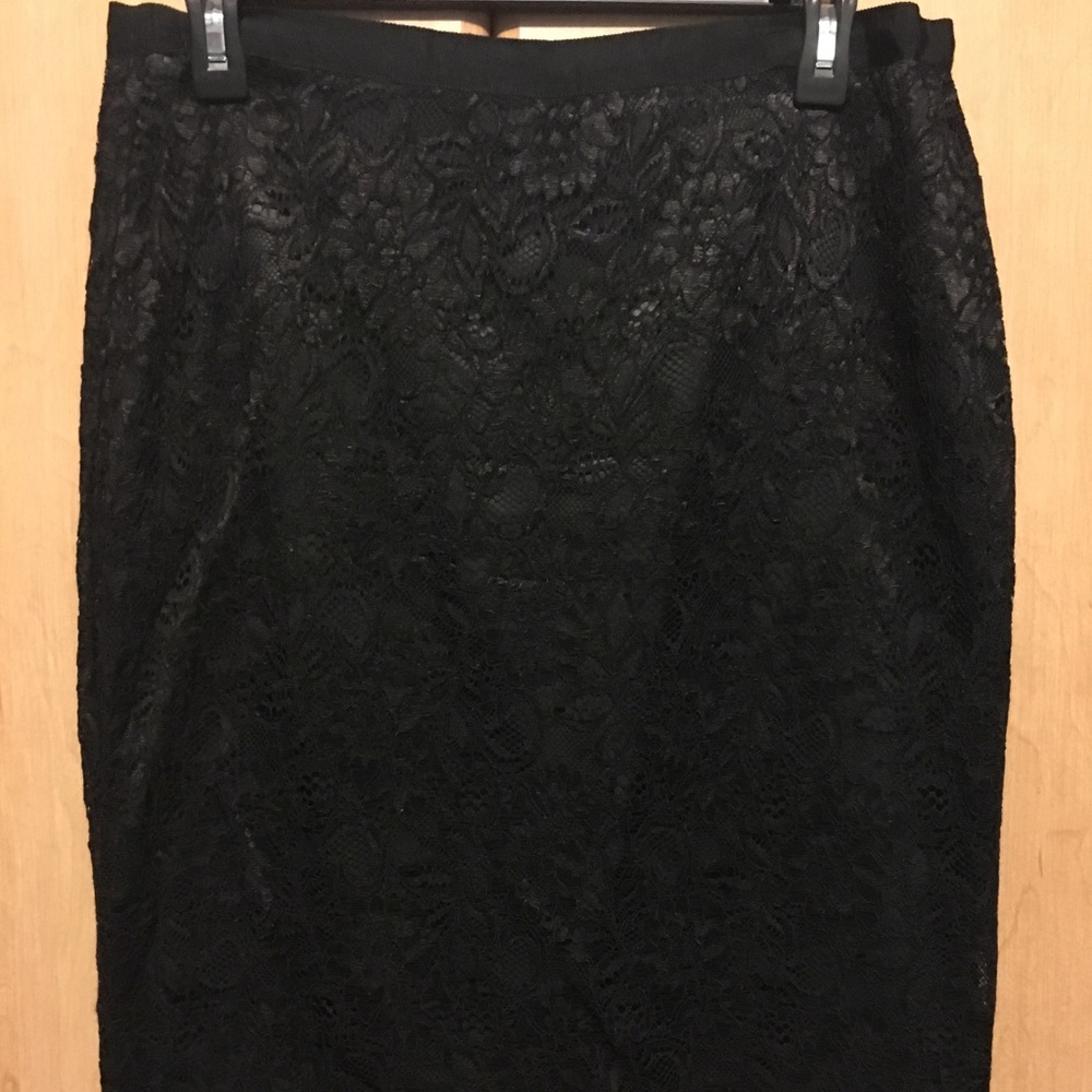 NY & Co Black Lace Skirt